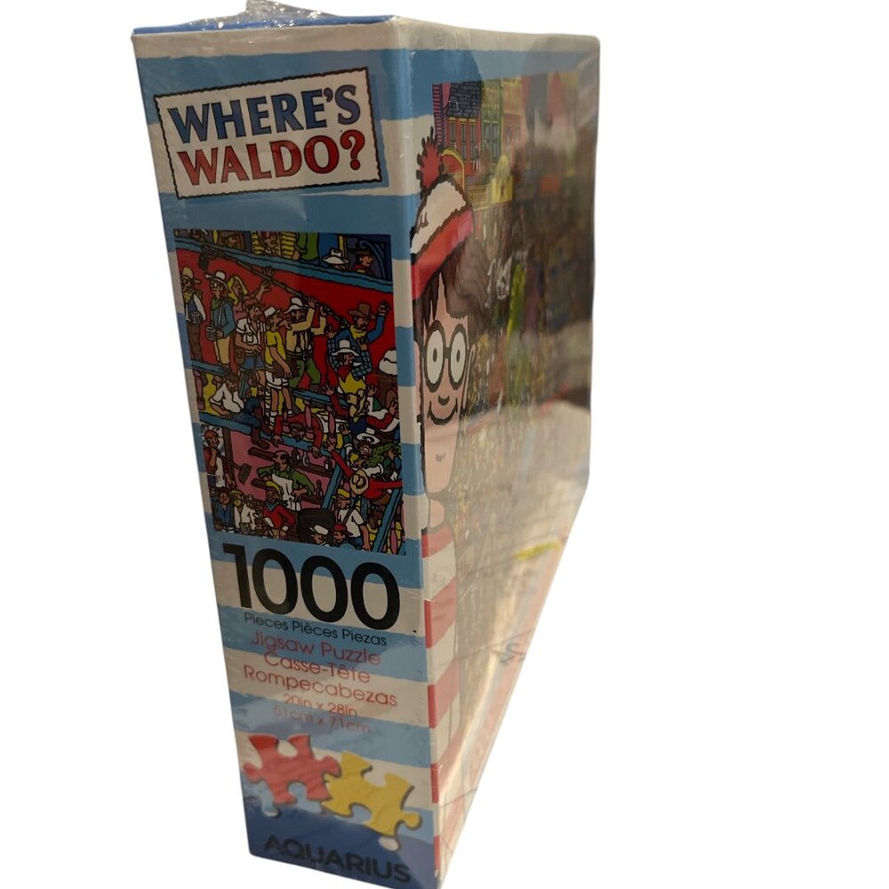WHERE'S WALDO NEW Puzzle 1000 Pieces 20" x 28" Aquarius Cowboys Western Country